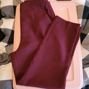 Dynamite Dark Red Ankle Dress Pant Size 8